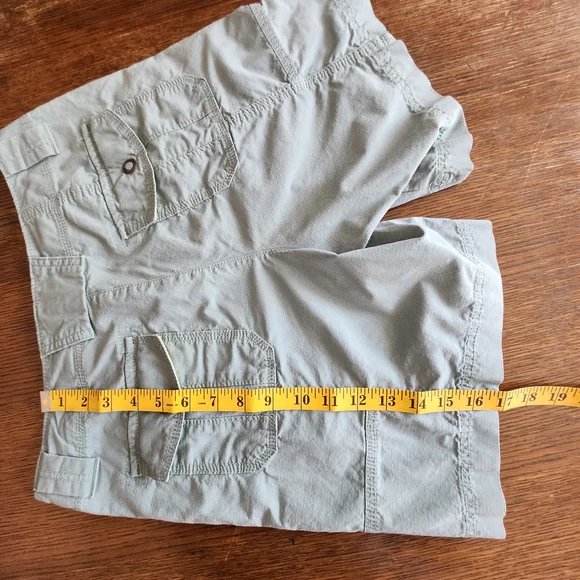 Womens Blue Cargo Shorts - Picture 6 of 9